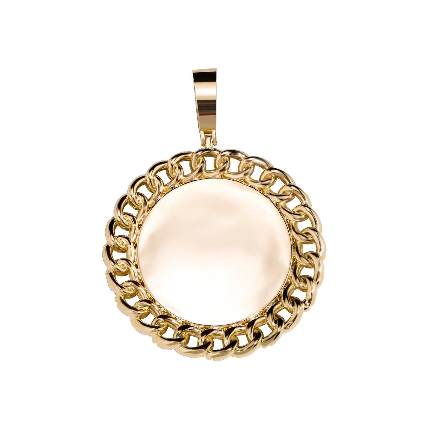 Custom Cuban Link Frame Photo Necklace