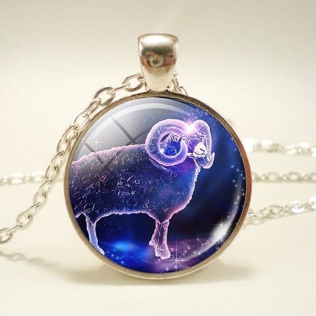 Glass Dome Zodiac Pendant & Necklace
