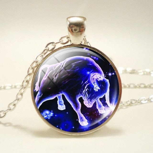 Glass Dome Zodiac Pendant & Necklace