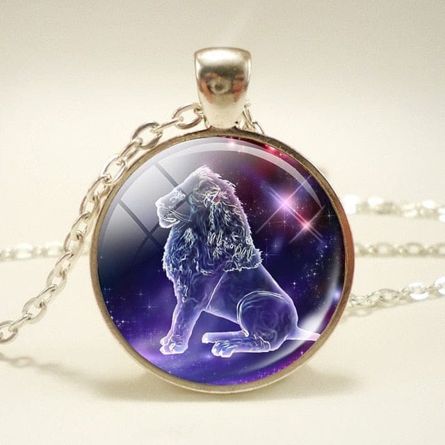 Glass Dome Zodiac Pendant & Necklace