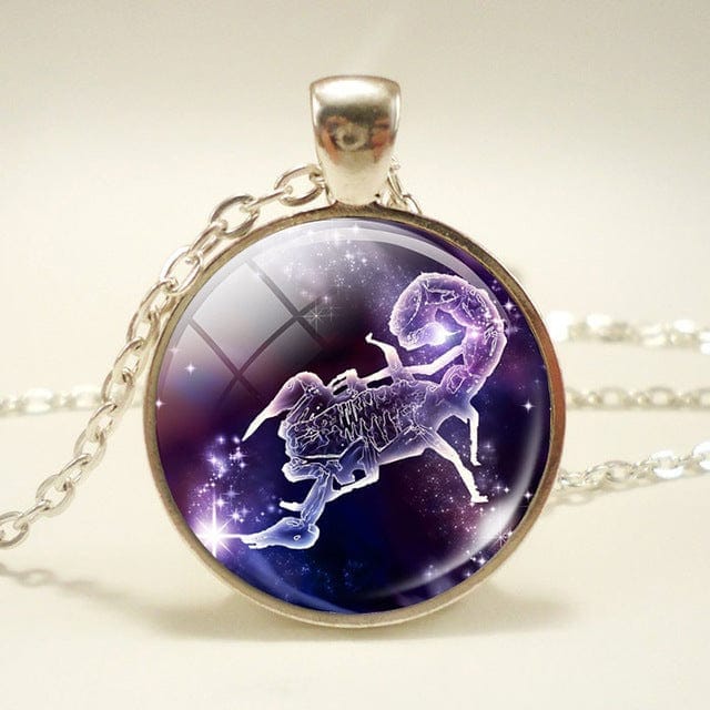 Glass Dome Zodiac Pendant & Necklace