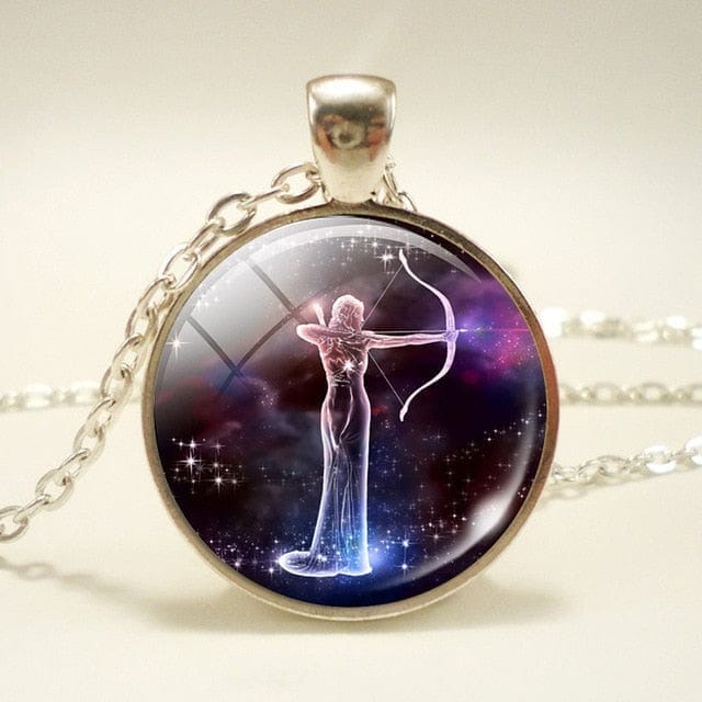 Glass Dome Zodiac Pendant & Necklace