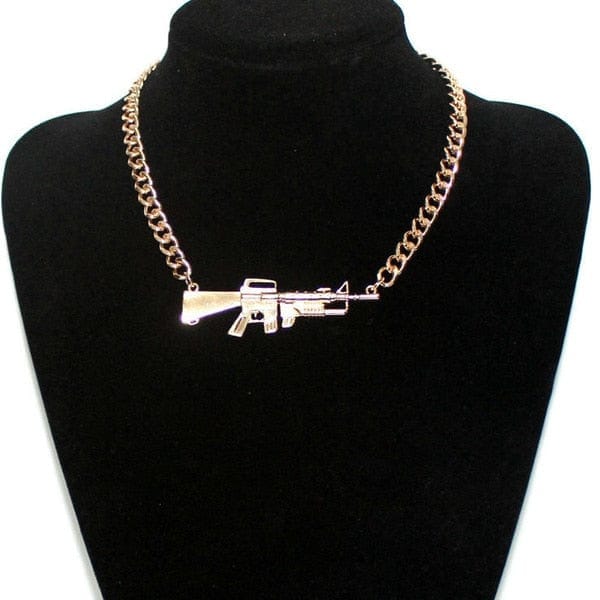 AR-15 Rifle Pendant Necklace