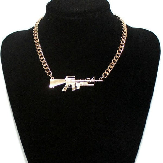 AR-15 Rifle Pendant Necklace