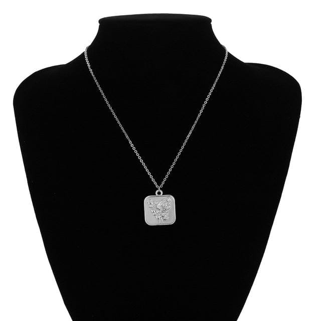 Vintage Carved Coin Pendant Necklaces