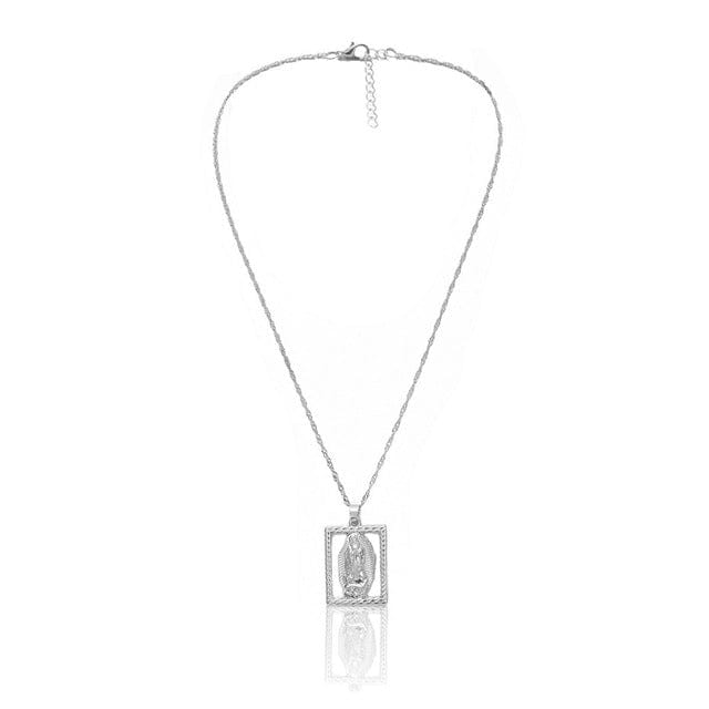Vintage Carved Coin Pendant Necklaces