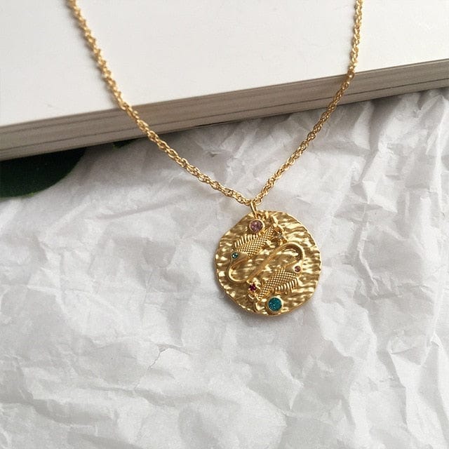 Sumerian Gold Coin Constellation Pendant/Necklace