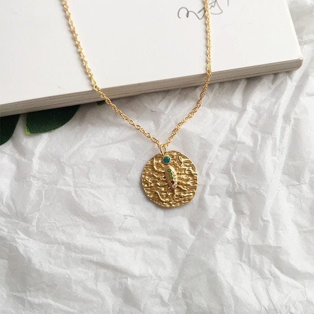 Sumerian Gold Coin Constellation Pendant/Necklace