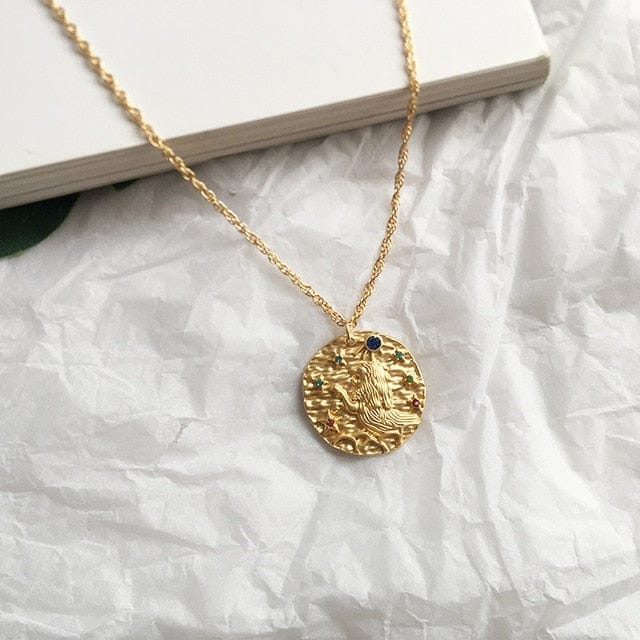 Sumerian Gold Coin Constellation Pendant/Necklace