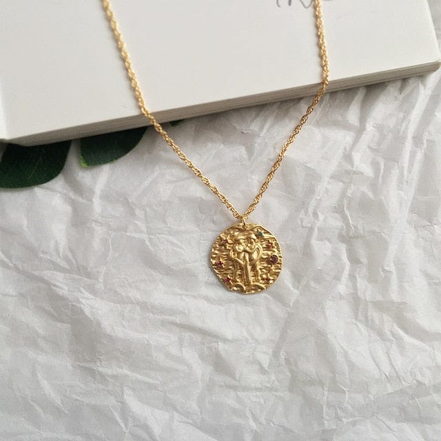 Sumerian Gold Coin Constellation Pendant/Necklace