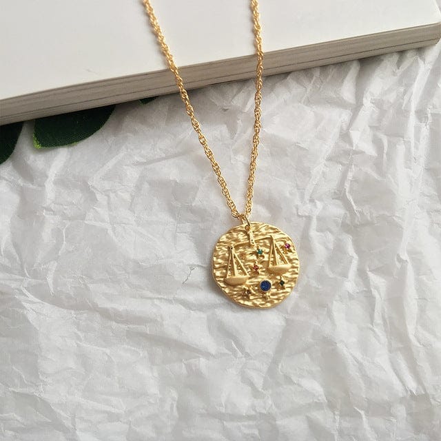 Sumerian Gold Coin Constellation Pendant/Necklace