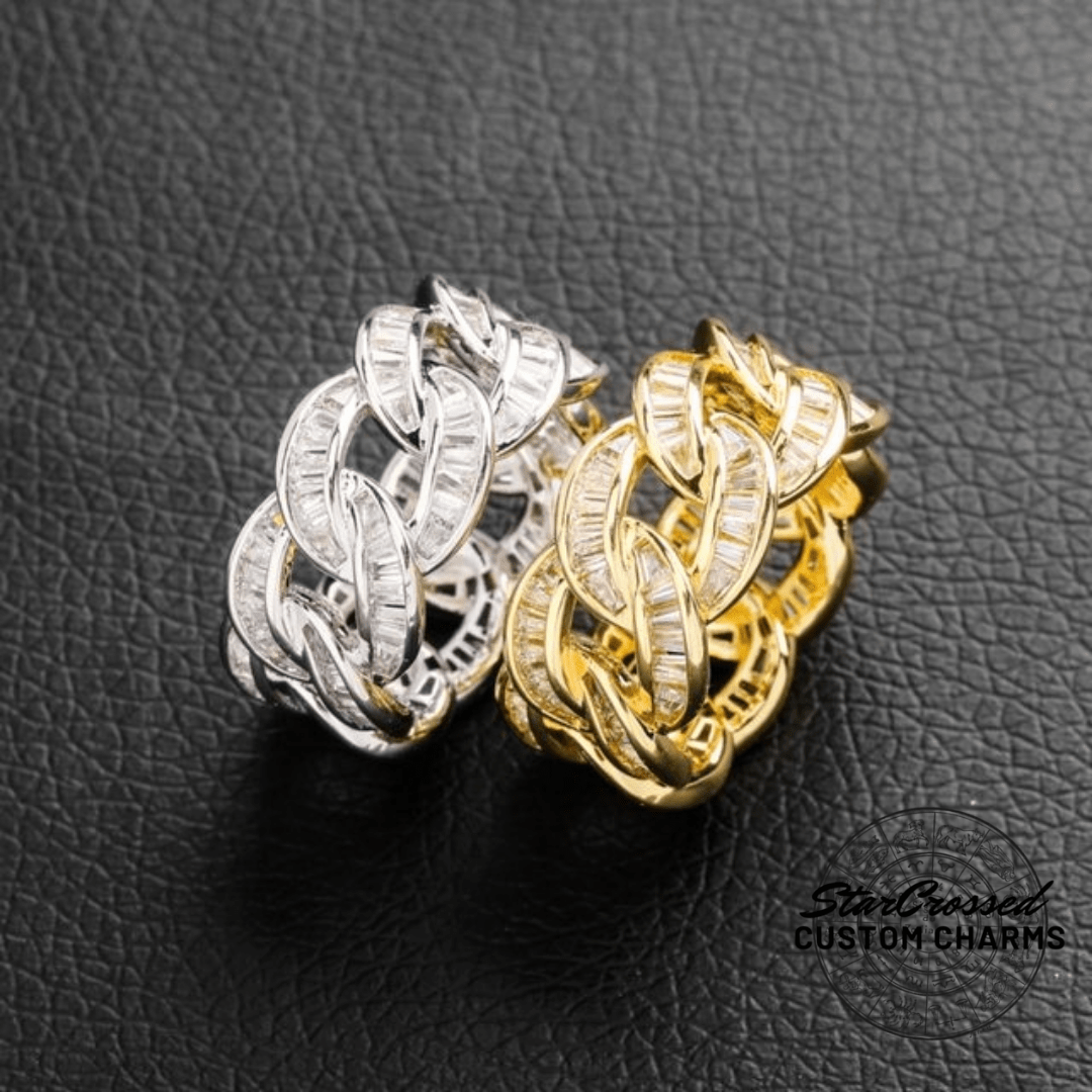 mens cuban link ring