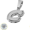 Moissanite Letter Pendant - 925 Silver