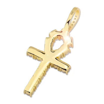 Collar con colgante Ankh - Oro, Plata