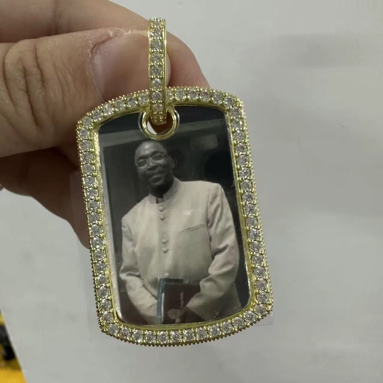 Custom Photo Dog Tag Necklace – Personalized Picture Pendant for Men & Women