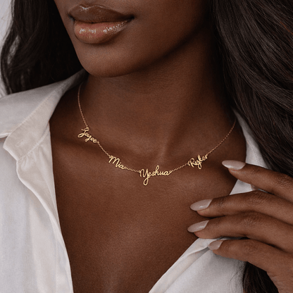 multi name necklace
