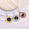 Custom Family Photo Necklace With Birthstone & Engraving
