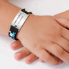 Custom Child ID Wristband - Adjustable Silicone Band With Playful Patterns For Kids