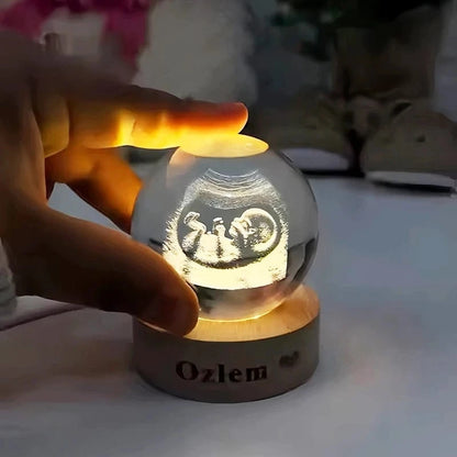 Ultrasound Crystal Ball With Engraved Base