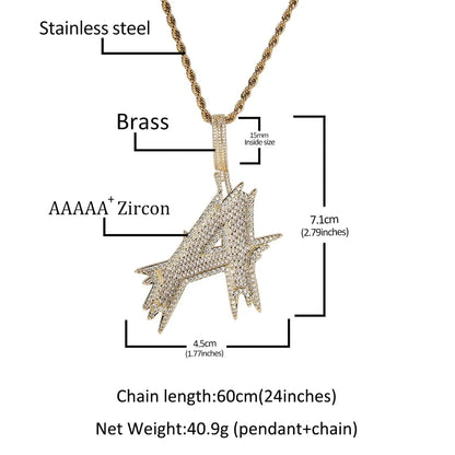 Thorned Initial Pendant Necklace