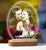 Personalized 3D Photo "Love Lamp" With Custom Text