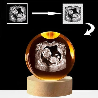 Ultrasound Crystal Ball With Engraved Base