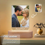 Personalized 3D Photo "Love Lamp" With Custom Text