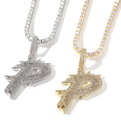 Thorned Initial Pendant Necklace