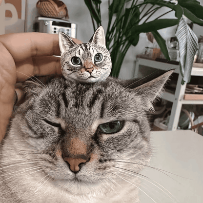 Custom Pet Head Magnet - 3D Full‑Color Pet Portrait