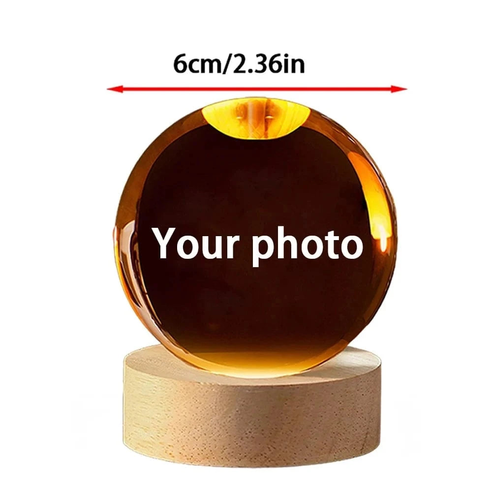 Ultrasound Crystal Ball With Engraved Base