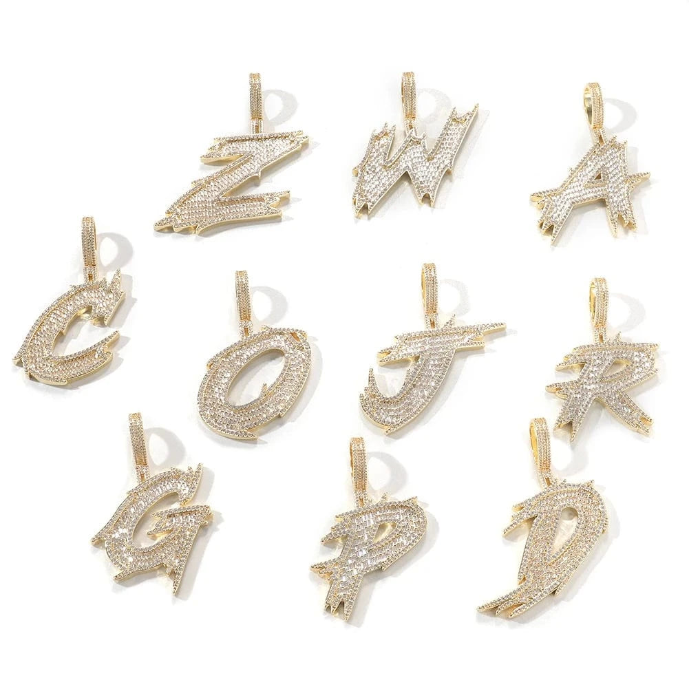 Thorned Initial Pendant Necklace