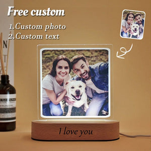Personalized 3D Photo "Love Lamp" With Custom Text