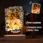 Personalized 3D Photo "Love Lamp" With Custom Text