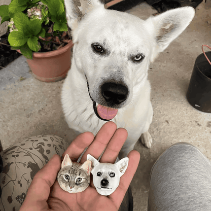 Custom Pet Head Magnet - 3D Full‑Color Pet Portrait