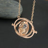 gold rotating time turner necklace