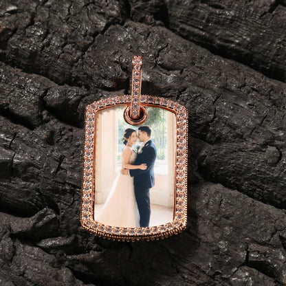 Custom Photo Dog Tag Necklace – Personalized Picture Pendant for Men & Women