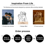 Personalized 3D Photo "Love Lamp" With Custom Text