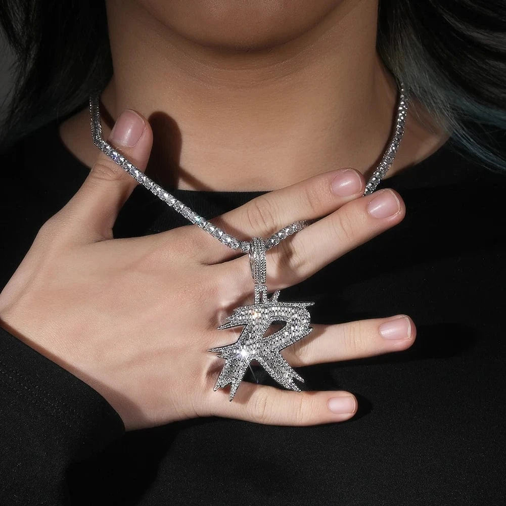Thorned Initial Pendant Necklace