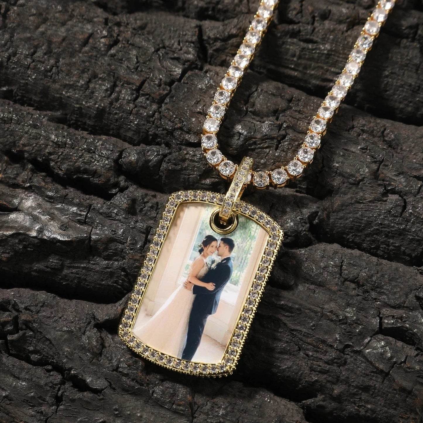 Custom Photo Dog Tag Necklace – Personalized Picture Pendant for Men & Women