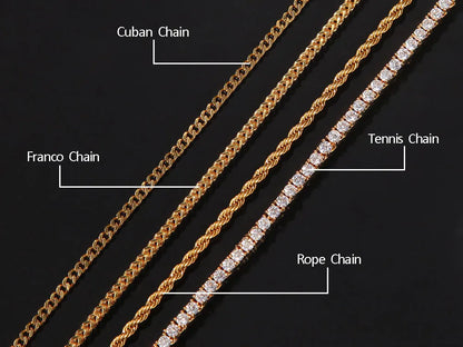Custom Vertical Letter Pendant – Up To 6 Letters | Free Rope or Cuban Chain