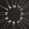 Free Standing Gold Zodiac Sign Necklace