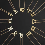 Collar de signo del zodiaco de oro independiente