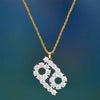 12 collares con dijes de cristales brillantes con signo del zodiaco