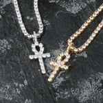 Ankh Pendant Necklace - Gold, Silver
