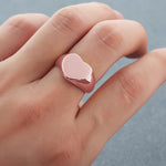 Anillo personalizado con foto en forma de corazón