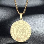 12 Constellation Disc Style Zodiac Pendant Necklace