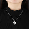 Personalized Silver Baby Feet Pendant & Necklace With Birthstone