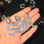 Zircon Diamond Letters/Initials Necklaces & Pendant