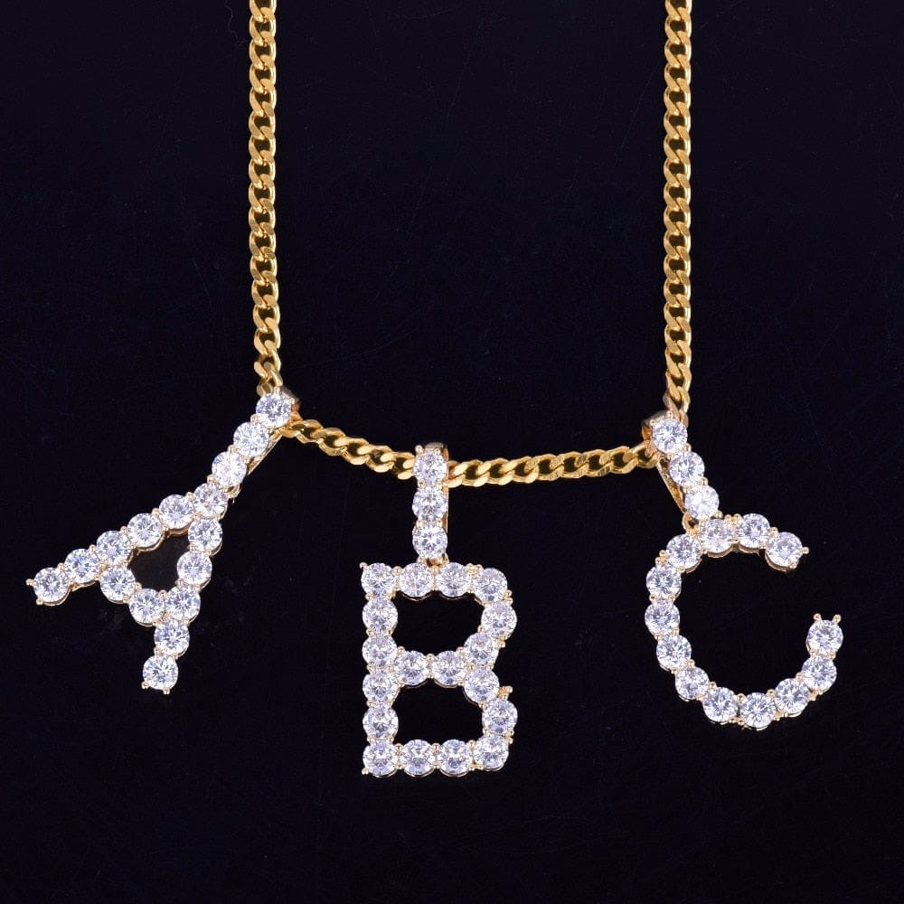 Zircon Diamond Letters/Initials Necklaces & Pendant