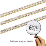 Cross Necklace | Gold, Silver - 925 Silver Base